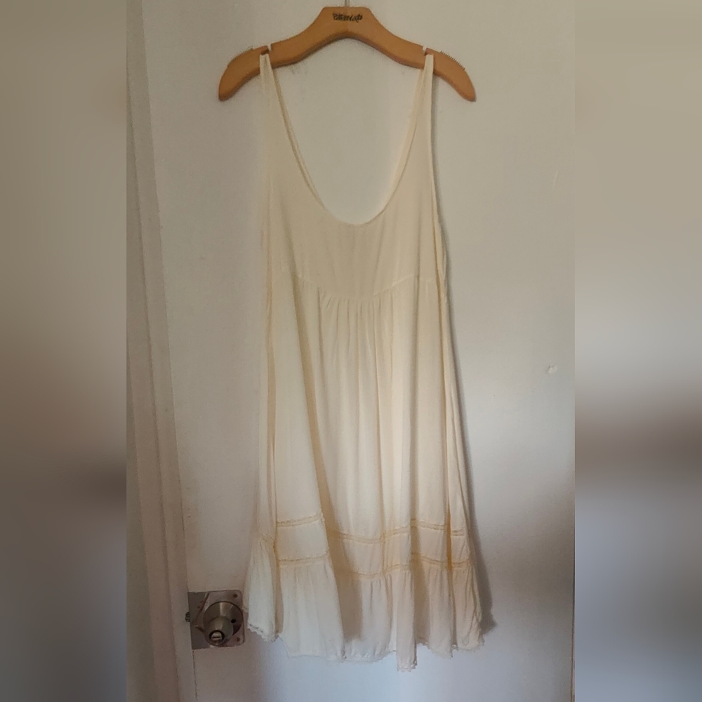 Free People Cream High-Low Sleeveless Dress - Picture 5 of 6